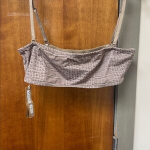 Skims bikini bandeau top with straps